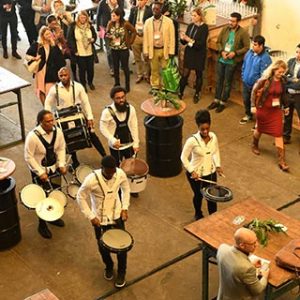 Muziekband tijdens een event op locatie